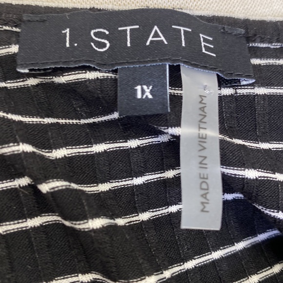 1.STATE Sleeveless Open Chest Shirt Size 1X - Picture 7 of 8